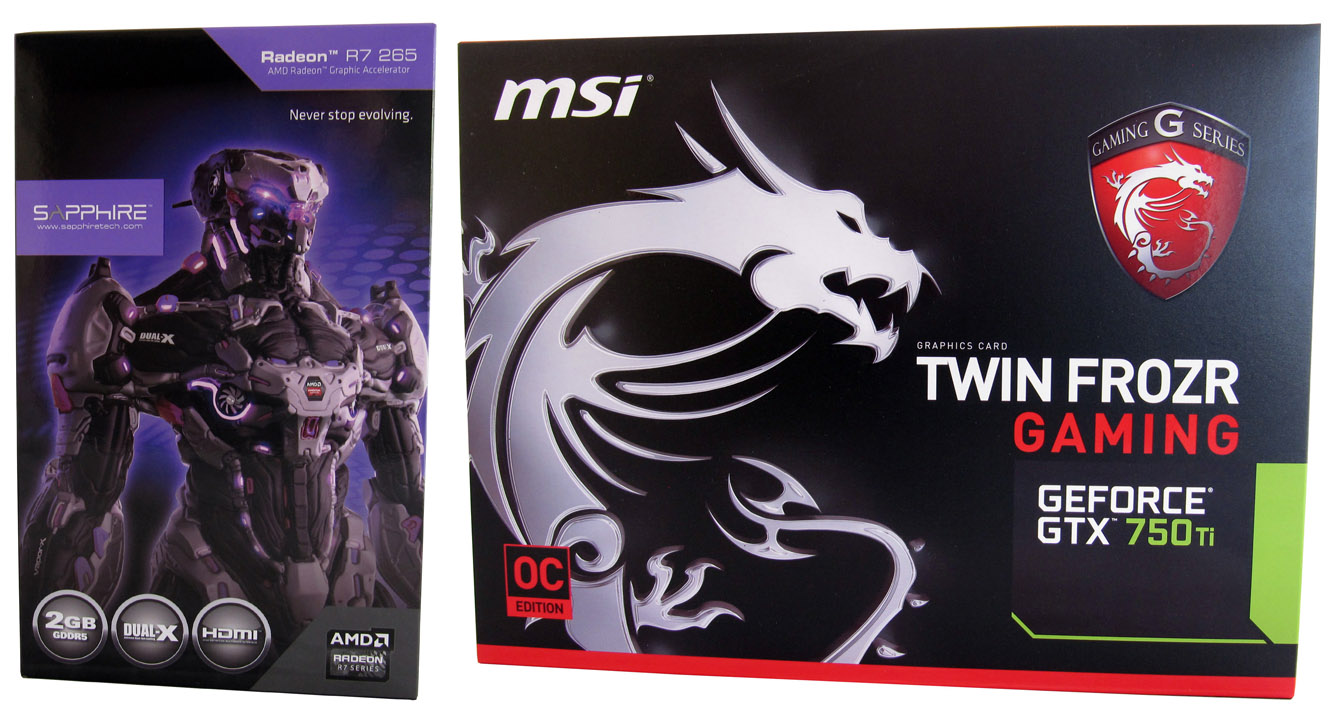 MSI GTX750 Ti TwinFrozr vs. Sapphire R7 265 Dual-X