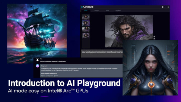 Intel predstavlja AI Playground – alat za upravljanje generativnim AI-em za Arc grafičke kartice
