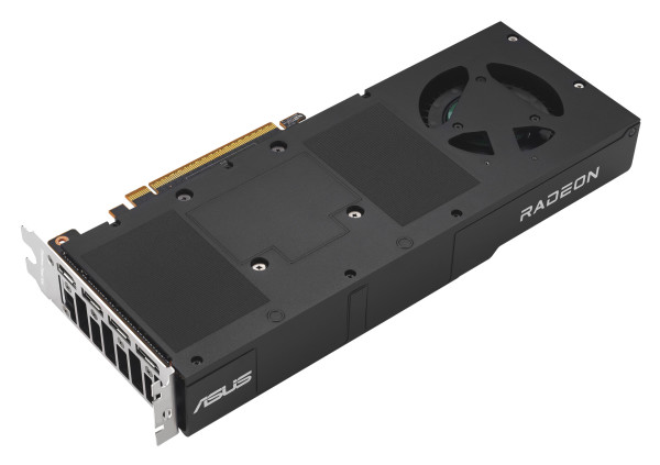 09_ASUS TURBO Radeon™ AI PRO R9700- rear angled view