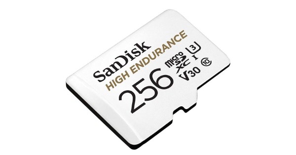 Sandisk High Endurance 256 GB Zašto je memorijska kartica ključna za nadzorne kamere i snimače vožnje