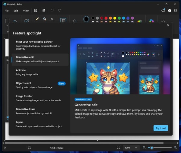 Microsoft uči Windows 11 Paint