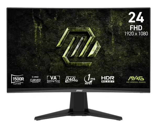 MSI MAG 245C X24_ kompaktan zakrivljeni gaming monitor za brzinu i e-sport