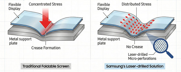 kako Samsung uklanja nabore na preklopnom ekranu 3