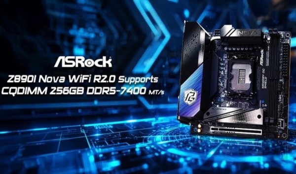 ASRock probio granice_ 256 GB DDR5 RAM-a pri 7400 MT s uz pomoć CQDIMM tehnologije_1
