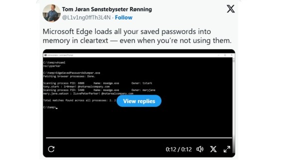 Skandal s Edgeom_ Microsoft tvrdi da je spremanje lozinki u RAM kao običan tekst zapravo značajka_3